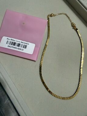 By Alexa Rae - Itsy Bitsy Love Gold Necklace -